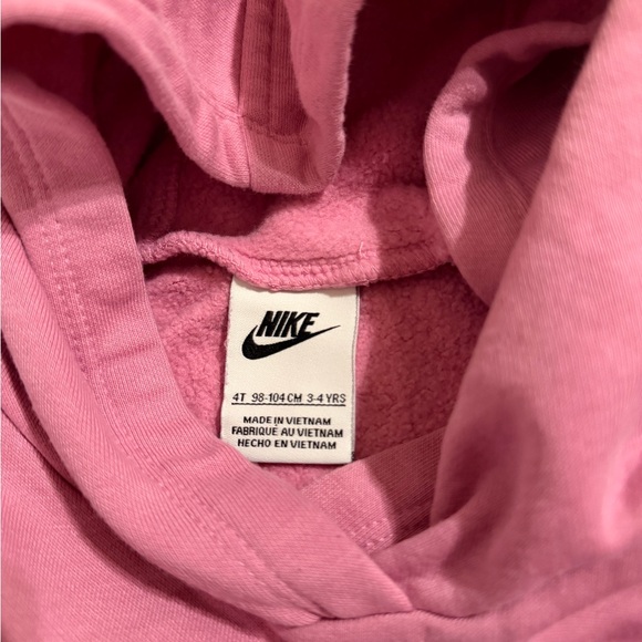 Nike Pink Fleece Hoodie - Picture 3 of 4